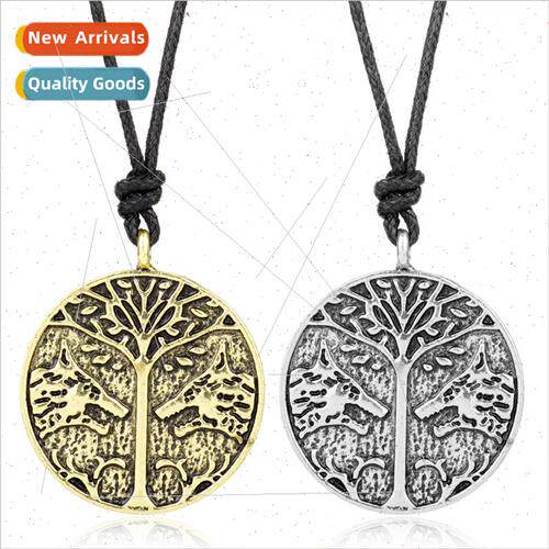 New jewelry Nordic Viking possession talisman e of life wolf