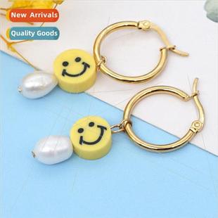 New fashion bohemian  smiley face natural freshwater pearls