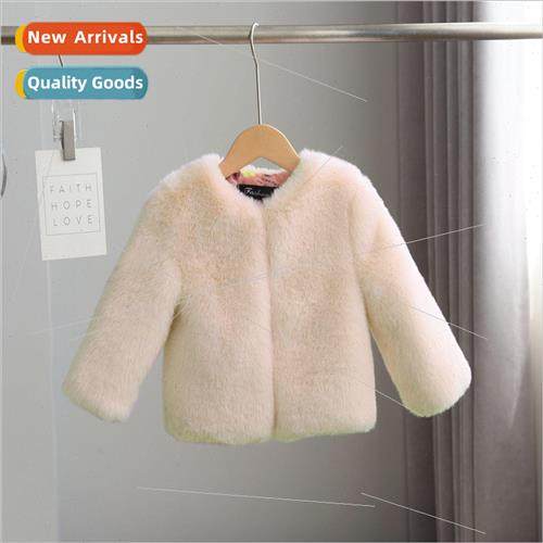 Winter warm boys and girls simulation rabbit fur childrens c