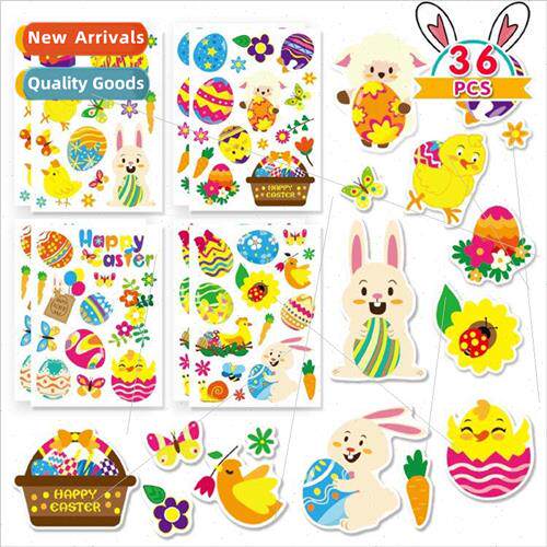 Easter Egg Bunny Stickers  Decoration Stickers Party Baking