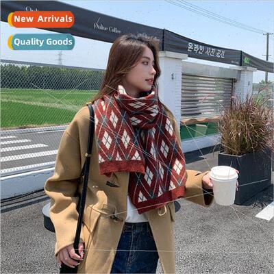 Scarf female winter new Korea hundred matching plaid shawl t