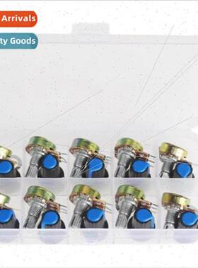 10PCS WH148 ngle 15mm B1K/10K/20K/50K/100K/1M Potentiometer