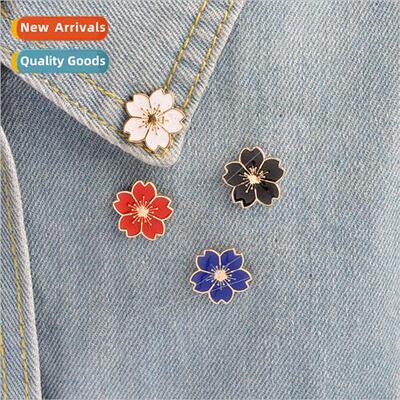 Drip Oil Brooch Alloy Cartoon Cute Flower Pins Clothing Cors