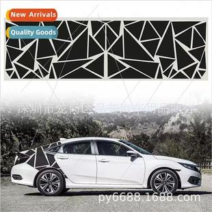 triangle car decals waistline geometric body decor 288