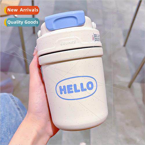 Summer high-color value simple letters  cup convenient handl