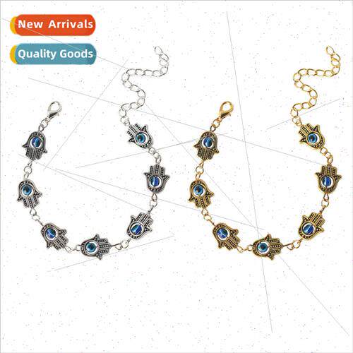 Fashion Retro Fatima Hand Devils Eye Bracelet Creative Perso