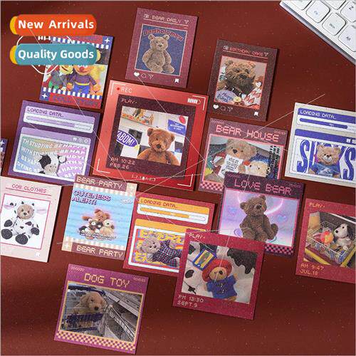 Sticker Pack Neon Border Series Cute Animals Manga Handbook