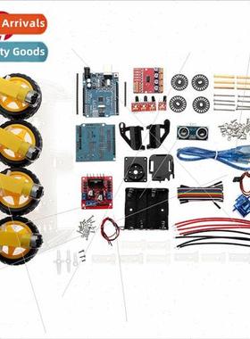 Kit kit UNOR3 + car chassis kit + ultrasonic module 4-wheele