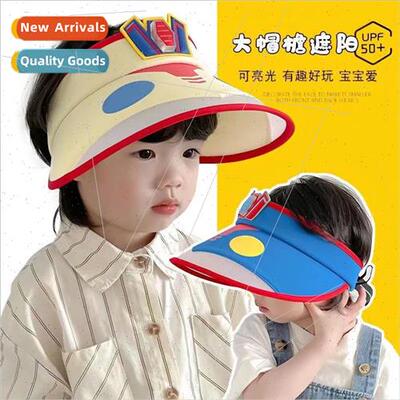 Ultraman cartoon sun hat summer childrens large brim UV sun