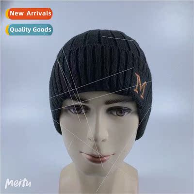 Hat new winter Korean knitted cap men and women with the nd