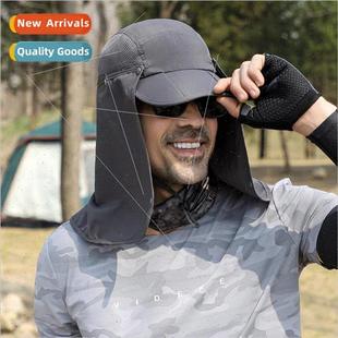 cap neck protector Brim baseball mask fishing collapsible