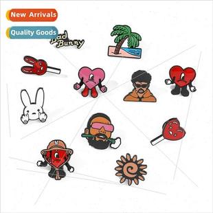 brooch metal Bad Bunny series Anime plush badge