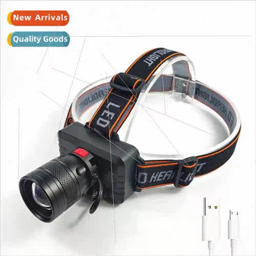 P50 zoom bright headlamp sports outdoor USB rechargeable hea
