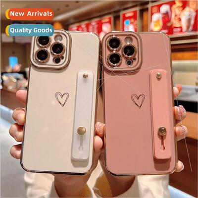 适用 iPhone 14ProMax Phantom Eye Side Wristband Love Case Ap