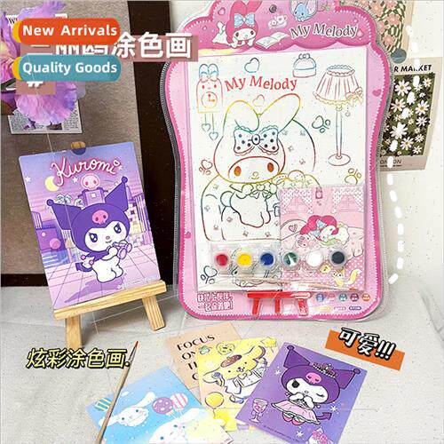Sanrio new childrens handmade digital oil painting set Cute