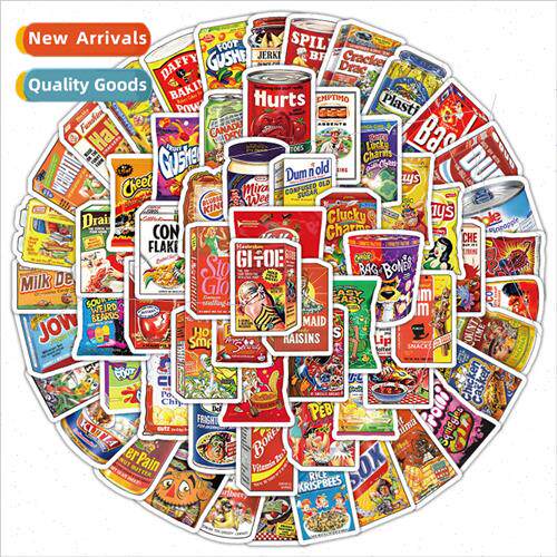 100 cartoon American packaging stickers diy luggage notebook