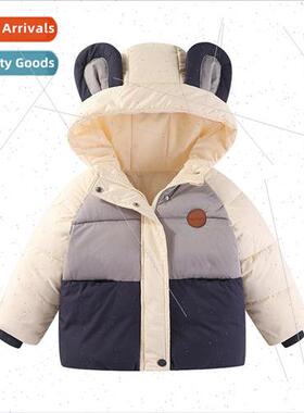 Childrens clothing 2023 new childrens down jacket cotton clo