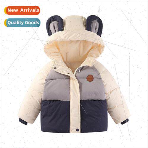 Childrens clothing 2023 new childrens down jacket cotton clo