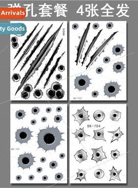 Bullets three-dimensional personalized bullet hole body stic