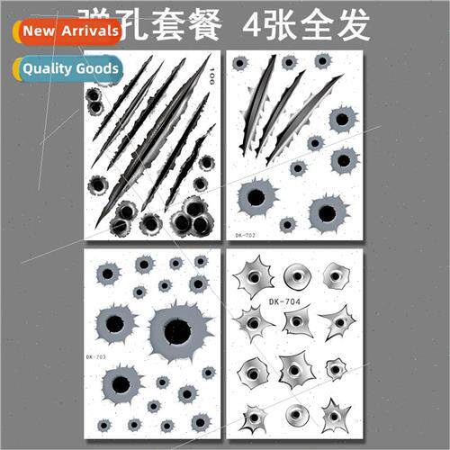 Bullets three-dimensional personalized bullet hole body stic