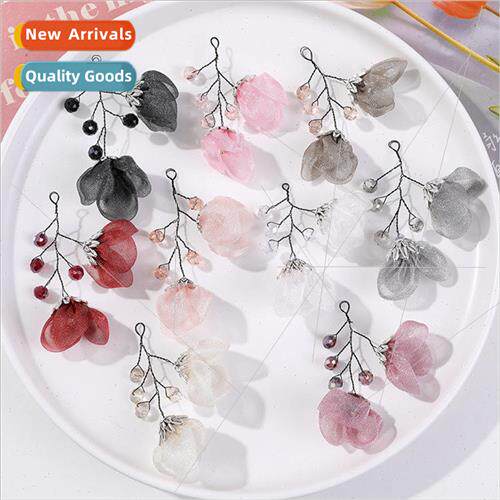 Hyuna temperament crystal mesh rose bouquet diy handmade wea