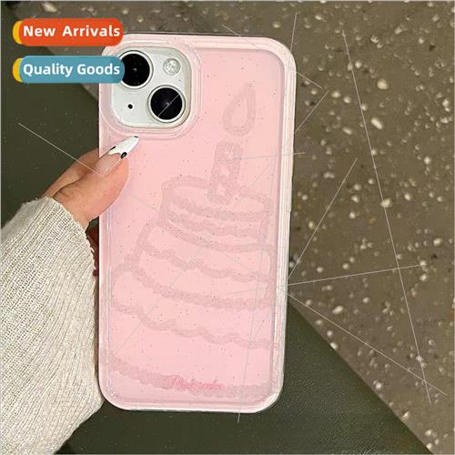 Korean  ins girls glow-in-the-dark cake 适用 iPhone 14PM App