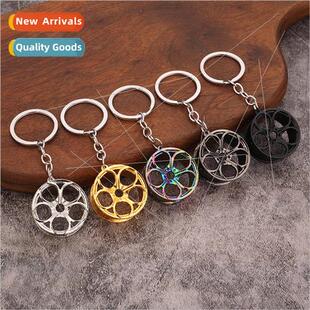 Car tuning wheel keychain pieces Lotus wheel alloy accessori