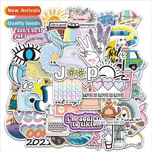50 VSCO graffiti stickers luggage notebook ins small fresh c