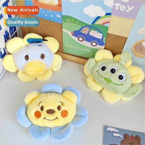 Cute cartoon animal sunflower dolls childrens toys plush gif