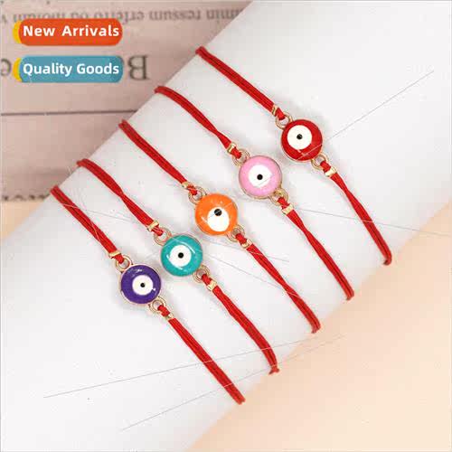 mple Bohemian Style Multicolor Alloy Eyes Handmade Knitted c