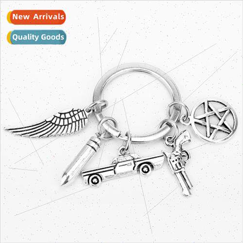 Popular Jewelry Evil 适用ce Keychain Pentagram Wings Car Pen