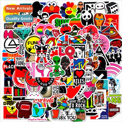 T01010001100 mixed graffiti stickers motorcycle luggage deco
