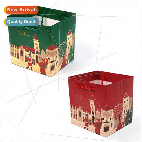 New Christmas gift tote bag Christmas Eve decoration apple b