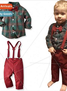 2023 spring childrens clothing good  boys long-sleeved shirt