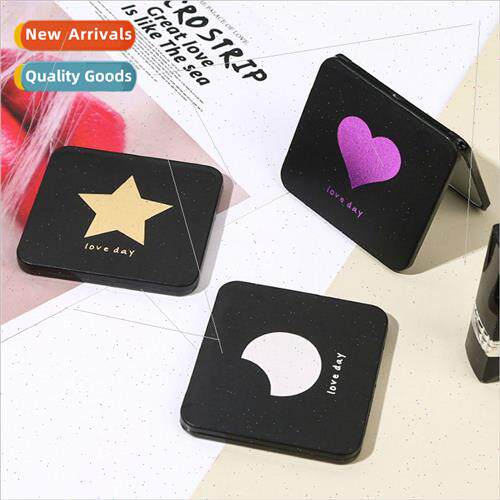 Small mirror portable mini makeup mirror double-sided portab