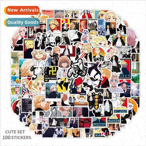 100 cartoon anime Tokyo Avengers graffiti stickers cell phon