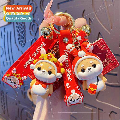 New Years festive lucky rabbit keychain female cute exquisit