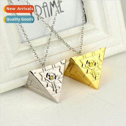 Anime  game king necklace pyramid block necklace keychain pe