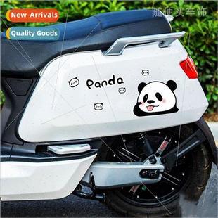 motorcycle stickers body cute Electric panda car