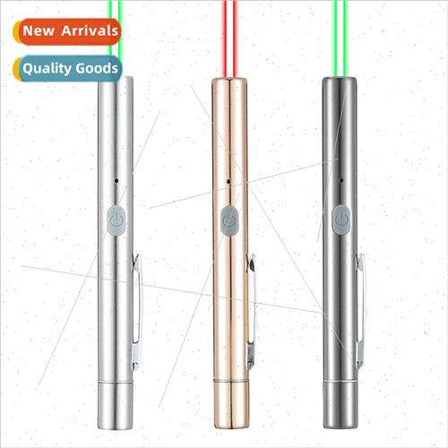 USB rechargeable laser flashlight red light green light outd