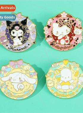 Sanrio badge Melody Kuromi Yuji dog kt cat Pacha dog pudding