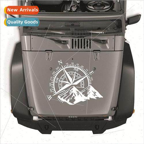 Mountain compass navigation car stickers compass door sticke
