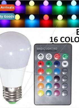 One E27 3W Dimmable RGB LED Color Changing Bulb 24 Keys IR R