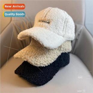 winter hat duck letters Korean and fall female wool Lambs