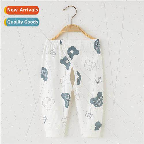 Baby fall pants open gear cotton men and women baby fall clo