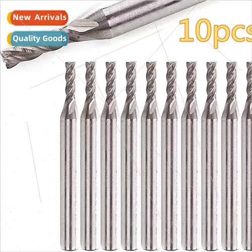 10pcs 1/4 shank diameter 1/8 cutting diameter high speed ste
