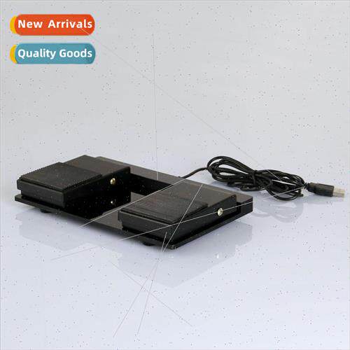 2-Position USB Gaming Footswitch USB Foot Button Metal Pedal