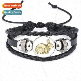 Time Gemstone Woven Bunny Hand Pattern Layer Easter Multi