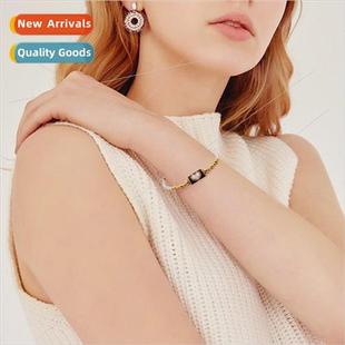 Teenage girl jewelry bohemian rainbow multi-layer square da