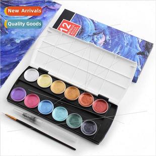 Dry Metallic Watercolor Solid Semi Pearlescent Wat Colors